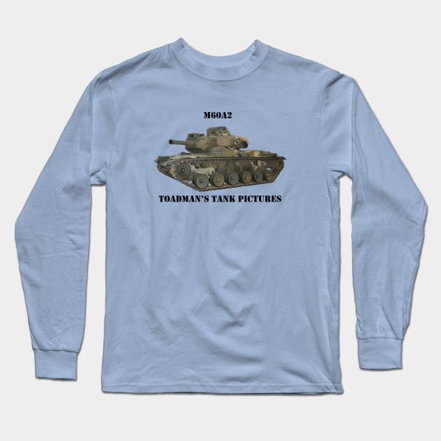 M60A2 Main Battle Tank w/Toadman's logo Long Sleeve T-Shirt by Toadman's Tank Pictures Shop